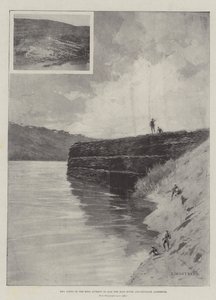 Deux vues de la tentative des Boers de barrer la rivière Klip et d